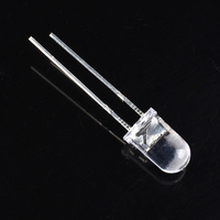 Diode LED ronde transparente 5MM F5, LED radiales blanches/vertes/rouges/bleues/jaunes/oranges/roses/violettes de haute qualité