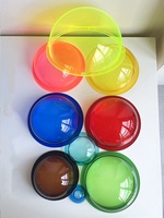 Acrylique Plexiglas Couverture Abat-Jour Lumière Lampe Hémisphère Cache-Poussière Coloré Demi-Cercle Pmma Globe Clair Dôme Alimentaire