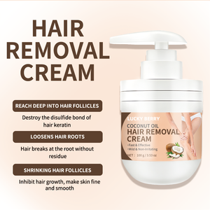 Crème dépilatoire à effet rapide pour femmes, crème dépilatoire avec formule sensible pour les zones intimes et du corps - Product Image 2