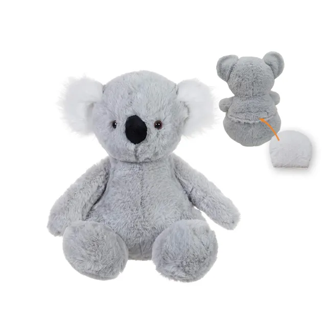 Koala boneka hewan hangat microwave isi binatang manik-manik mikro alami tebal