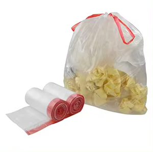 Custom Printed Offset Printing 13 Gallons White Recycled PE Flat Garbage Bag for Household Use Ecofriendly Disposable - Product Image 3