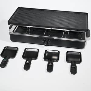1400W électrique <span class=keywords><strong>Raclette</strong></span> Table Grill détachable antiadhésif réglable contrôle de la température pour <span class=keywords><strong>8</strong></span> <span class=keywords><strong>personnes</strong></span> Portable fête de famille - Product Image 3