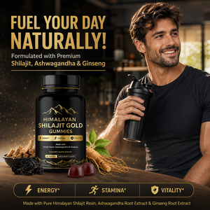 Gomitas Energéticas de Shilajit del Himalaya, Oro Natural Original, con Extracto de Musgo Marino y Melena de León, Suplemento para Hombres Adultos, GMP/HACCP - Product Image 3