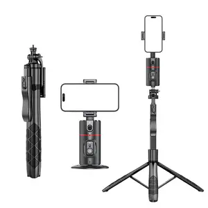 Estabilizador portátil para celular BT Selfie Stick L16, luz de preenchimento dupla, suporte telescópico para tripé ao vivo