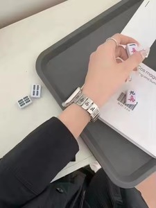 Bracelets de montre unisexes, nouveaux bracelets de montre en métal créatifs, 38 mm, 44 mm, bracelets de montre en acier inoxydable - Product Image 5