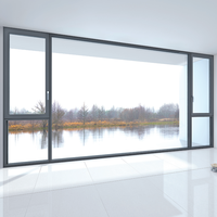 Jendela Kaca Aluminium Interior Model Casement dengan Desain Sirkulasi Udara dan Pemandangan Luas untuk Ruang Kelas, Asrama, Sekolah, Kampus, Pabrik