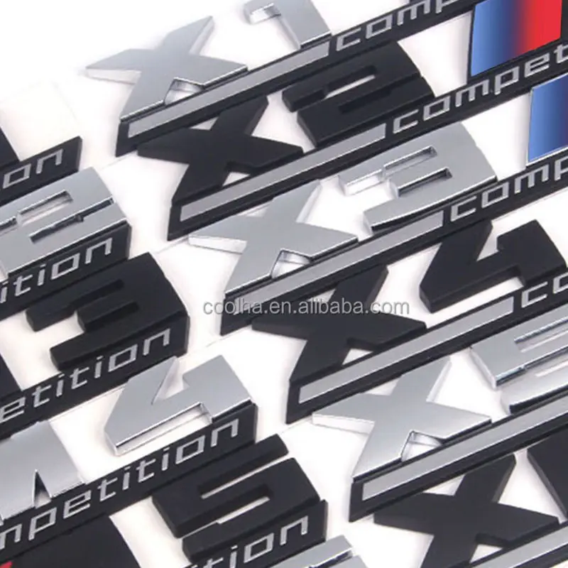 3D ABS stiker M kompetisi Emblem edisi Guntur untuk B MW X1 X2 X3 X4 X5 X6 M1 M2 M3 M4 M5 M6 M7 Aksesori lencana bagasi mobil