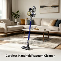 Aspirateur domestique sans fil portable 23KPa, aspiration cyclonique, filtre HEPA lavable, moteur sans balais, sans sac, pour tapis