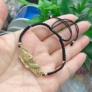 Bracelet tressé en or plaqué à la main, bonne chance, vierge marie, Bracelet en zircone cubique, Bracelets en corde San <span class=keywords><strong>Judas</strong></span> - Product Image 4