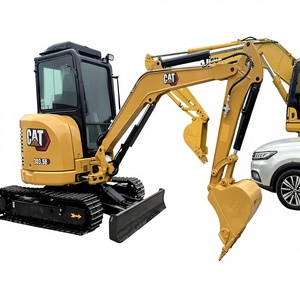 Excavatrice d'occasion certifiée CAT303.5E du Japon, modèle 2020, moteur Cummins, capacité de 3,5 tonnes, godet de 0,4 m, 0-2000 heures, haute qualité - Product Image 1