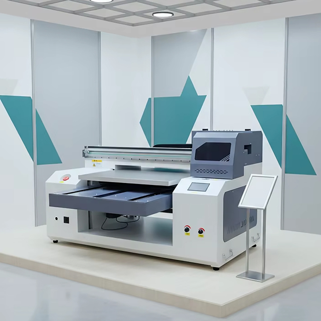 Automatic High Precision UV Flatbed Printer Touchscreen Leather Business Cards Bottles Wood Glass Plastic Dahao 3-Year XP600