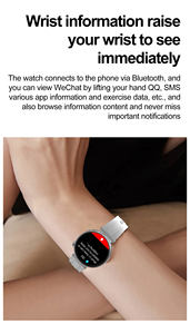 <span class=keywords><strong>น</strong></span>าฬิกาอัจฉริยะแฟชั่<span class=keywords><strong>น</strong></span> NFC สำหรับ<span class=keywords><strong>ผู้หญิง</strong></span>, <span class=keywords><strong>น</strong></span>าฬิกาอัจฉริยะวัดความดั<span class=keywords><strong>น</strong></span>โลหิตวัดอัตราการเต้นของหัวใจสำหรับบลูทูธ - Product Image 4