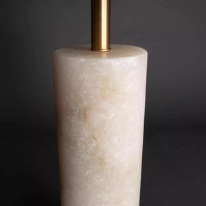 White Mushroom <b>Table</b> <b>Lamp</b> Marble <b>Base</b> Led Warm Light E27 Switch Control For Living Room Bedroom Study Bedside - Product Image 5