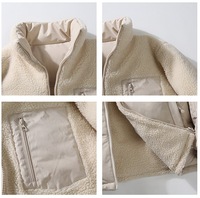 Veste polaire réversible personnalisée imperméable pour homme, manteau chaud, sweat-shirt en sherpa, polaire épais, cardigan pour homme, veste d'hiver, best-seller