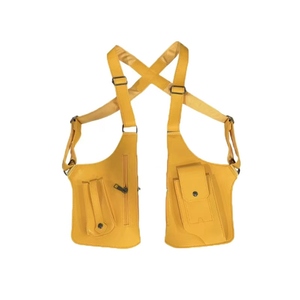 Borsa a tracolla in pelle PU impermeabile vintage 2025 di tendenza, unisex, casual, antifurto, per telefono, con gilet porta armi portatile - Product Image 4