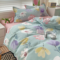 Ensemble de Literie en Polyester Brossé Épais pour Chambre d'Étudiant, 3 Pièces : Drap de Lit Simple, Housse de Couette et Taie d'Oreiller, Vente en Gros