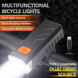 Lampe de vélo LED rechargeable par USB, étanche, 4 modes, phare de vélo, charge Type-C, lampe avant pour vélos de montagne et de route - Product Image 5