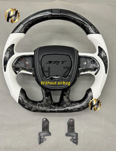 Volante Deportivo de Cuero y Fibra de Carbono HZ para Dodge Charger SRT Durango HELLCAT, Venta Directa de Fábrica - Product Image 1