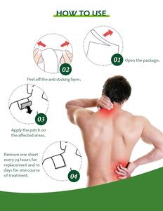 Parche para aliviar el dolor transdérmico de hierbas naturales chinas/yeso para el dolor medicado para terapia transdérmica - Product Image 5