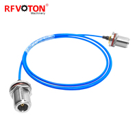Câble coaxial RF semi-flexible 086 de 30 cm avec connecteurs N femelle vers N mâle, 50 ohms, fourni par l'usine