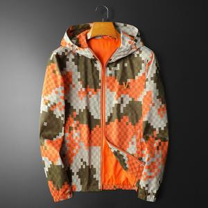 Chaqueta con Capucha <span class=keywords><strong>Louis</strong></span> para Hombre 2025 con Estampado de Tablero de Ajedrez Distintivo y Forro Acolchado Estilo Parisino Vuitton Athleisure - Product Image 1