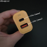 Chargeur OEM mini double ports briques cubes QC3.0 PD 45w GaN USB Type C chargeurs rapides super rapides