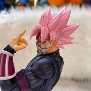 Drag-on Ball Masterlise Super Saiyan Rose Noir Son Goku Masqué PVC Figure Poupée à collectionner Modèle Figurine Jouet - Product Image 4