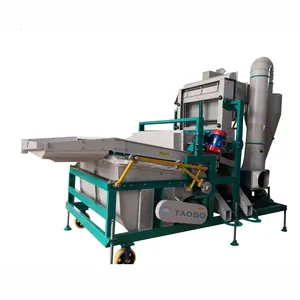 Independent easy-operating soybeans and grain cleaning and grading machines for seed processing plant