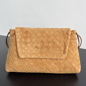 Bolsos Cruzados de Hombro para Mujer, Tejidos a Mano con Cuero Genuino, Bolsos de Mensajero de Piel Vacuna Suave, Clásicos y a la Moda para Otoño e Invierno - Product Image 4
