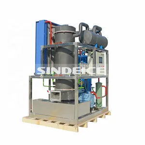 SINDEICE BEST 2 Tonnen Tube Ice Machine Luftkühlung 35mm Commercial Ice Maker