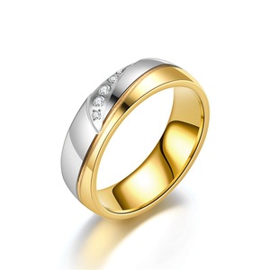 도매 패션 변색 무료 스테인레스 스틸 커플 결혼 반지 여성 남성 - Product Image 6