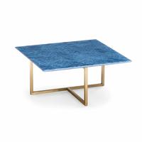 Table basse console en marbre de style italien moderne, durable et écologique pour salon