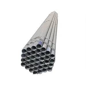 Tubo redondo de acero galvanizado sin costura 2 3/8 pulgadas sch40 sch60 se puede personalizar tubo de acero galvanizado valla antoala