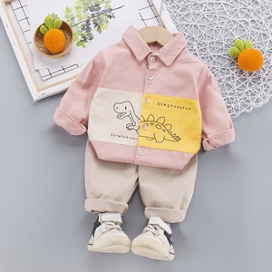 Ventes chaudes, nouveau design, style décontracté, ensembles de vêtements pour enfants de haute qualité, t-shirt en coton biologique, pantalon pour garçons - Product Image 2
