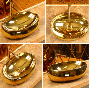Ceramic Countertop <b>Basin</b> <b>Round</b> Small Size For Home Use Easy Cleaning No Holes - Product Image 2