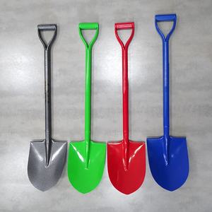 Fábrica al por mayor pala agricultura jardín mango redondo de acero pala de Metal con mango - Product Image 1