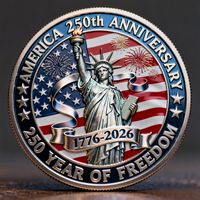 Moneda de Desafío Metálica 3D con Logotipo del Cliente, Chapada en Oro, Imitación Antigua, Impresión UV, Venta al Por Mayor del Fabricante