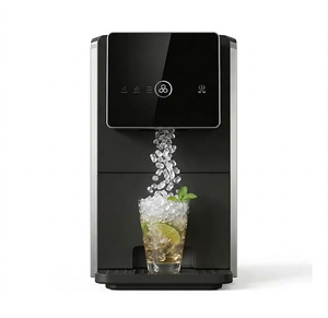 Dispensador de Agua y Máquina de Hielo en Cubitos 2 en 1 para Mostrador, 15 kg, Automática, Acero Inoxidable, Bajo Ruido, Ahorro de Energía, Táctil Inteligente, Comercial - Product Image 1