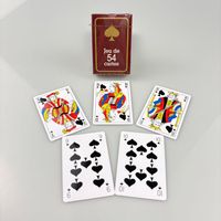 Cartes à jouer grand format pour tournoi de poker, en papier écologique imperméable, couché UV, lisse et fluide, 320 g/m², marque blanche, vente en gros