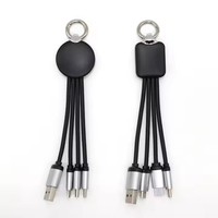 Cable DE DATOS USB luminoso con logotipo luminoso 3 en 1 personalizado con capacidades de carga múltiple LED para fines promocionales