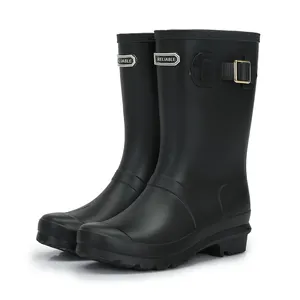 Chaussures de pluie warao imperméables pour femmes, bottes en caoutchouc pour hommes et femmes