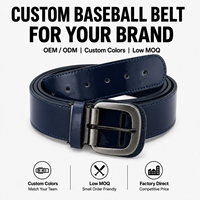 Ceinture de baseball en PU brillant, ajustable avec boucle sécurisée, classique pour le sport et le softball, idéale pour l'équipe, le terrain et le quotidien