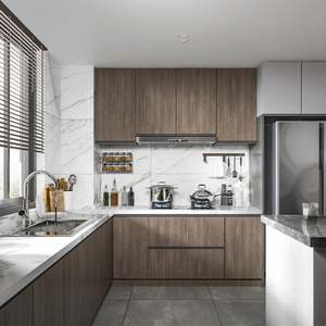 Ensembles de cuisine modernes prêts à l'emploi Santopova, design Ghanadesigns pour petites cuisines, armoires en bois de cuisine allemande - Product Image 5