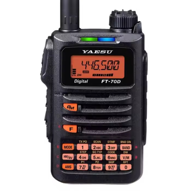 Original Yaesu ft 70dr 5W C4FM FDMA DMR Digital Analog Handheld Transceiver Dual Frequency Band Ham Two Way Walkie Talkie