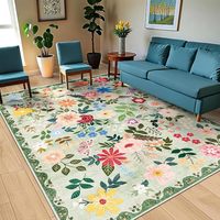 Tapis Moderne en Polyester Motif Étoile de Mer Abstrait Lavable pour Chambre, Salon, Chevet et Bureau – Tapis Doux Antidérapant