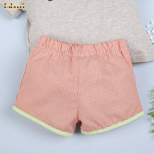 Nice Boo personnalisé fait à la main broderie garçon ensemble de vêtements de luxe OEM ODM Manufacturer-BB2711 de gros - Product Image 6