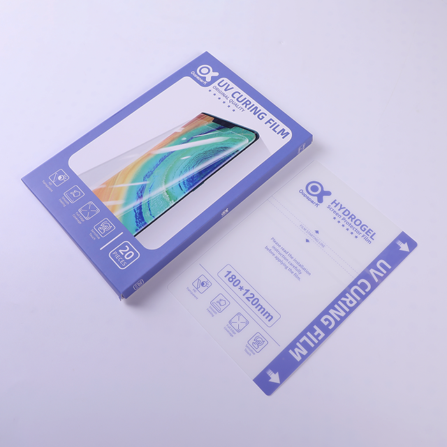 Original Hydrogel 3D UV Curing Mobile Phone Screen Protector Film for Samsung S22 Ultra S23 for Google Pixel 7 for Iphone 15 14