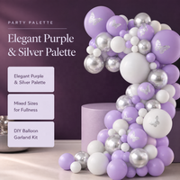 Kit d'arche de ballons en latex violet et argent chromé métallique pour décorations de fête de la Saint-Valentin, de mariage, de Noël et de Pâques en Chine