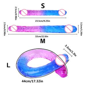 Nuevo Consolador Masajeador Sexy de Doble Cabeza para Mujer al por Mayor, Masturbador Compartido para Lesbianas y Adultos, Resistente al Agua, Recargable por USB con 10 Velocidades - Product Image 2