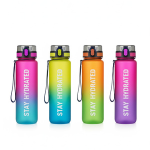 1000ml Pet nhựa thể thao chai với push button Nắp thân thiện với môi & tái sử dụng cho ngoài trời & Du lịch sử dụng - Product Image 1